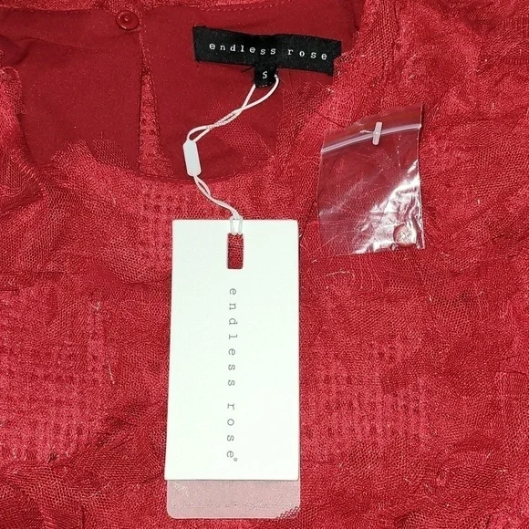 Endless Rose Texture Mesh  Overlay Mini Dress - Picture 17 of 17